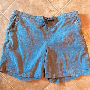 Women’s Chambray Croft & Barrow Shorts Sz XL